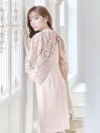 画像3: XS-Lサイズあり 【GINZA COUTURE/銀座クチュール】ボレロ付き /ワンカラー/ノースリーブ / 膝丈 /ミディアムタイト /ミニドレス/ キャバドレス[OF2] (3)