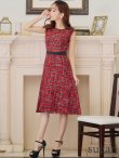 画像7: 【GINZA COUTURE/銀座クチュール】 ツイード/ ノースリーブ/ Aライン/ ワンピース/ ひざ丈/ ミディアムドレス/ キャバドレス[OF2] (7)