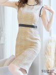 画像26: 【GINZA COUTURE/銀座クチュール】 ツイード/ ノースリーブ/ タイト/ ワンピース/ ひざ丈/ ミディアムドレス/ キャバドレス[OF2] (26)