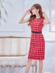 画像3: 【GINZA COUTURE/銀座クチュール】 ツイード/ ノースリーブ/ タイト/ ワンピース/ ひざ丈/ ミディアムドレス/ キャバドレス[OF2] (3)