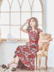 画像9: XS-Lサイズあり 【GINZA COUTURE/銀座クチュール】フラワー刺繍/ ボートネック/ ノースリーブ/ Aライン/ テールカット/ ミモレ丈/ ワンピース/ ミディアムドレス/ キャバドレス[OF2] (9)