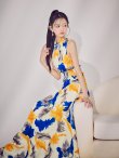 ホワイト×イエロー　モデル：まおちゃる　身長：158cm　着用サイズ：7号(Sサイズ)