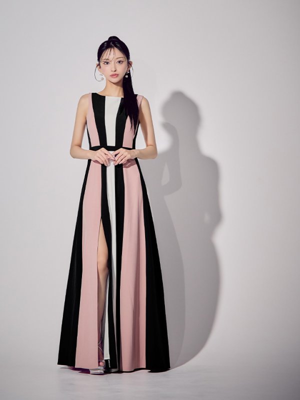 ブラックxピンク モデル：まおちゃる　身長：158cm　着用サイズ：7号(Sサイズ)