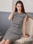 ブラック モデル：るな　身長：159cm　着用サイズ：7号(Sサイズ)