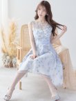 画像11: XS-Lサイズあり【ERUKEI エルケイ】花柄 /総レース / Aライン/ ミディアム丈/ 膝丈/ フレア/ワンピース / キャバドレス[OF2] (11)