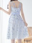 画像18: XS-Lサイズあり【ERUKEI エルケイ】花柄 /総レース / Aライン/ ミディアム丈/ 膝丈/ フレア/ワンピース / キャバドレス[OF2] (18)