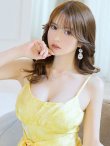 画像5: XS-Lサイズあり【ERUKEI エルケイ】総レース/ キャミソール/ ウエストリボン/ ギャザー/ フレア/ ミモレ丈/ ワンピース/ キャバドレス[OF2] (5)