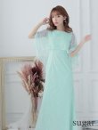 画像6: XS-Lサイズあり【ERUKEI エルケイ】ケープ風デザイン/ ワンカラー/ 総レース / ボートネック/ Aライン/ ロング/ キャバドレス long[OF2] (6)