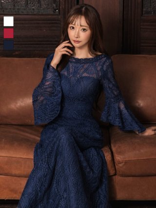 ロングドレス：ネイビー(紺)｜キャバドレス・ミニドレス通販はsugar