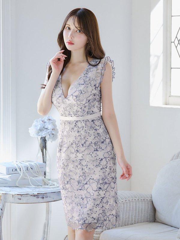 ブルー モデル：ゆめ　身長：160cm　着用サイズ：5号(XSサイズ)