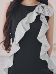 ブラックxグレー モデル：まおちゃる　身長：158cm　着用サイズ：7号(Sサイズ)