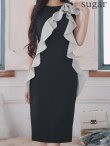 ブラックxグレー モデル：まおちゃる　身長：158cm　着用サイズ：7号(Sサイズ)