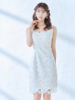 画像15: XS-Lサイズあり【ERUKEI エルケイ】 シンプル/ ワンカラー/ フラワーレース/ ノースリーブ/ タイト/ ワンピース/ ミニドレス/ キャバドレス[OF2] (15)