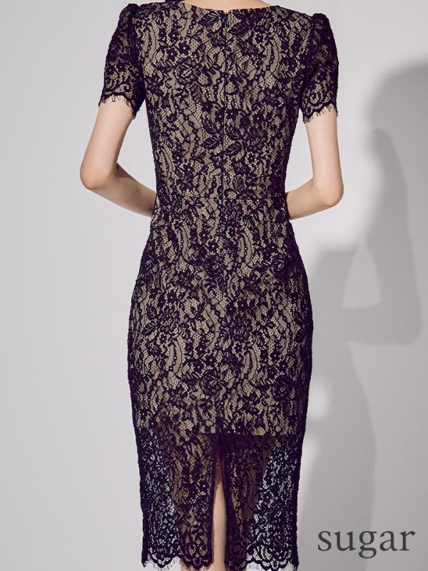 ブラック　モデル：まおちゃる　身長：158cm　着用サイズ：7号(Sサイズ)