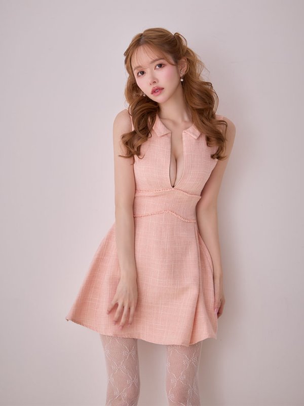 ピンク　モデル：ゆめ　身長：160cm　着用サイズ：Sサイズ