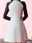 ホワイト×ブラック モデル：まりん　身長：164cm　着用サイズ：7号(Sサイズ)