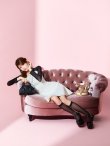 ホワイト×ブラック モデル：まりん　身長：164cm　着用サイズ：7号(Sサイズ)