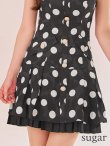 ブラック×ベージュ モデル:ゆめ 身長:160cm 着用サイズ:7号(Sサイズ)