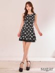 ブラック×ベージュ モデル:ゆめ 身長:160cm 着用サイズ:7号(Sサイズ)