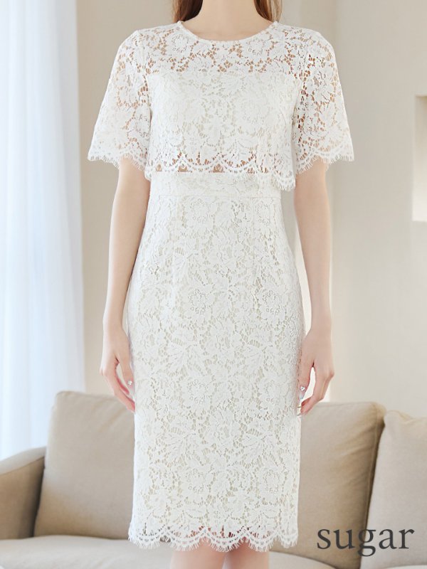 ホワイト モデル：あすか　身長：170cm　着用サイズ：XSサイズ