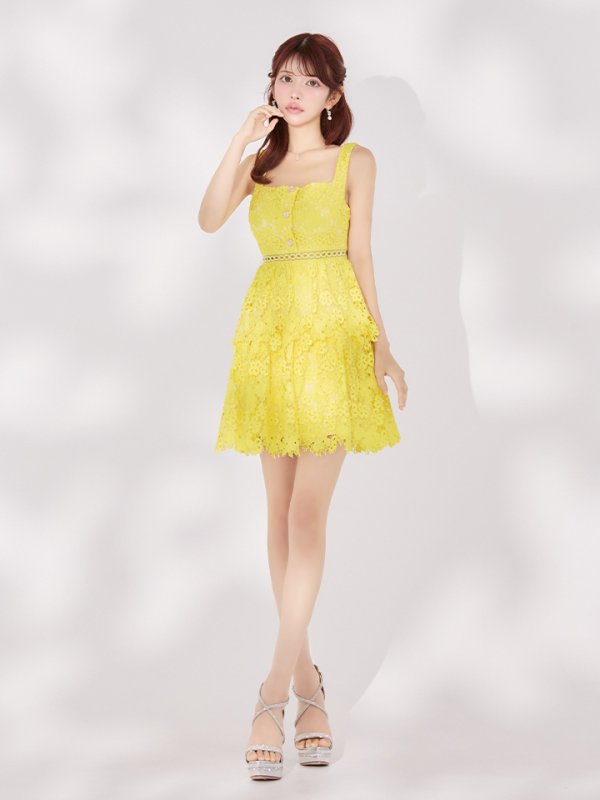 限定値下げ　ERUKEI ワンピース　キャバドレスLKE22028 yellow エルケイ（ERUKEI）直営】のドレス通販ショップ｜銀座クチュール