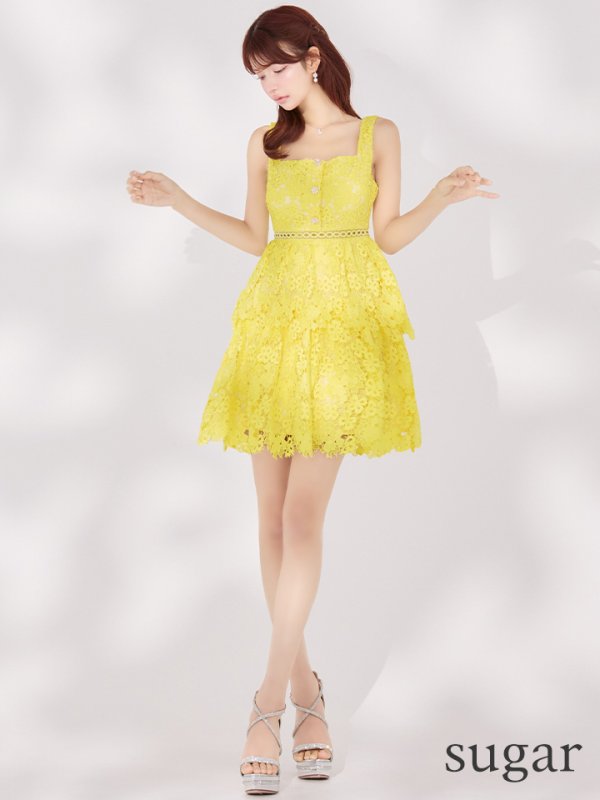 イエロー モデル:まりん 身長:164cm 着用サイズ:7号(Sサイズ)