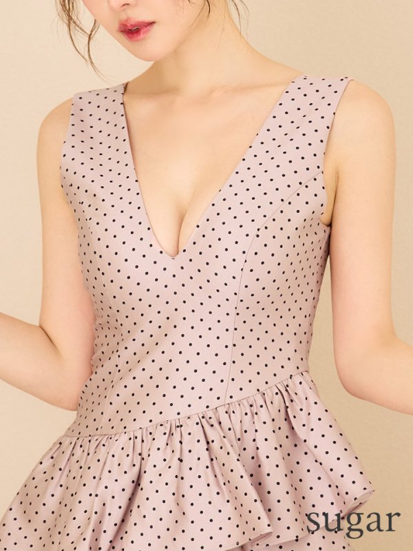 ピンク　モデル：ゆめ　身長：160cm　着用サイズ：7号(Sサイズ)