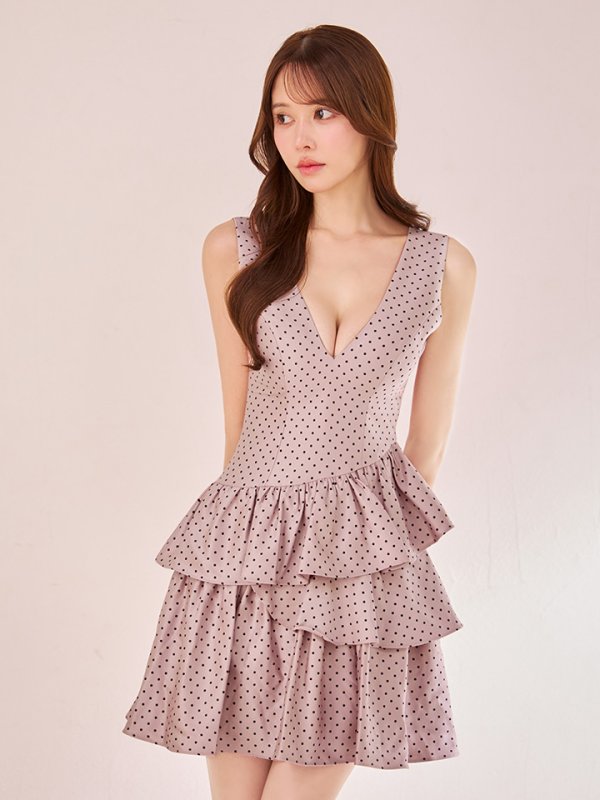 ピンク　モデル：ゆめ　身長：160cm　着用サイズ：7号(Sサイズ)