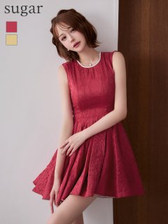 【ROBE de FLEURS/ローブドフルール】レース/ チェック/ バストジップ/ セットアップ/ ミニドレス/ キャバドレス