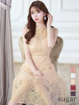 美品⭐︎ERUKEI エルケイ　レースワンピース/ キャバドレス ERUKEI エルケイ】マーメイド/ ミディアム/ ワンピース/ ミモレ