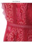 画像15: XS-Lサイズあり【ERUKEI エルケイ】フラワーレース/ Aライン/ ミモレ丈/ ノースリーブ/ ワンピース/ ミディアムドレス/ キャバドレス[OF2] (15)
