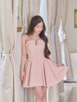 ピンク　モデル：せいは　身長：160cm　着用サイズ：7号(Sサイズ)