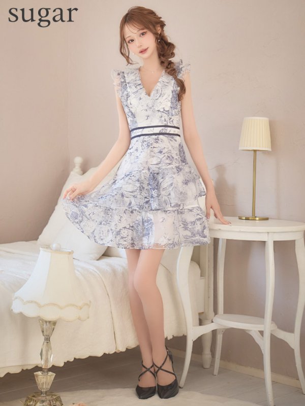 ホワイトxネイビー　モデル：れみれみ　身長：163cm　着用サイズ：Sサイズ