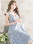 画像6: XS-Lサイズあり【ERUKEI エルケイ】ケミカルレース/ ノースリーブ/ ミディアム丈/ Aライン/ ワンピース/ キャバドレス[OF2] (6)