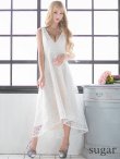 画像16: XS-Lサイズあり【ERUKEI エルケイ】ケミカルレース/ ノースリーブ/ ミディアム丈/ Aライン/ ワンピース/ キャバドレス[OF2] (16)