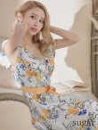 画像6: XS-Lサイズあり【ERUKEI エルケイ】ワンピース/ フラワープリント/ フリル/ リボンベルト/ Aライン/ マキシ丈/ キャバドレス[OF2] (6)