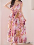 ピンク　モデル：真優川咲　身長：158cm　着用サイズ：7号(Sサイズ)着用