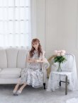 画像2: 【ERUKEI エルケイ】花柄/フリル/ マキシ丈/ワンピース/ミニドレス/ キャバドレス[OF2] (2)