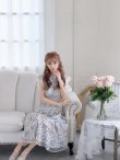 画像3: 【ERUKEI エルケイ】花柄/フリル/ マキシ丈/ワンピース/ミニドレス/ キャバドレス[OF2] (3)