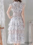 画像9: 【ERUKEI エルケイ】花柄/フリル/ マキシ丈/ワンピース/ミニドレス/ キャバドレス[OF2] (9)