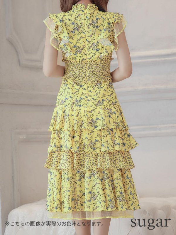 画像19: 【ERUKEI エルケイ】花柄/フリル/ マキシ丈/ワンピース/ミニドレス/ キャバドレス[OF2] (19)