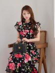 ブラックxレッド　モデル：ももか　身長156cm　着用サイズ：Sサイズ