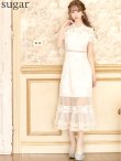 画像30: XS-Lサイズあり【SETTAN/セッタン】フラワーレース/ リボンネック/ フリル/ マキシ丈/ワンピース/ミニドレス/ キャバドレス[OF2] (30)
