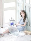 画像22: XS-Lサイズあり【SETTAN/セッタン】フラワーレース/ リボンネック/ フリル/ マキシ丈/ワンピース/ミニドレス/ キャバドレス[OF2] (22)