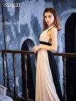 画像13: 【SETTAN/セッタン】バイカラー/ プリーツデザイン/ バッククロス/ Aライン/ ロングドレス / キャバドレスlong[OF2] (13)