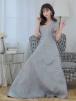 画像12: XS-Lサイズあり【SETTAN/セッタン】ワンカラー/ Vネック/ ジャガード/ Aライン/ ロング/ キャバドレス long[OF2] (12)