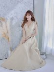 画像20: XS-Lサイズあり【SETTAN/セッタン】ワンカラー/ Vネック/ ジャガード/ Aライン/ ロング/ キャバドレス long[OF2] (20)