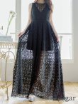 画像8: XS-Lサイズあり【SETTAN/セッタン】総レース/ ノースリーブ/ Aライン/ ロングドレス/ キャバドレスlong[OF2] (8)