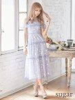 画像7: XS-Lサイズあり【SETTAN/セッタン】フラワーレース/ フリル/ オフショル/ ミモレ丈/ワンピース/ミニドレス/ キャバドレス[OF2] (7)