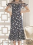 画像8: XS-Lサイズあり【SETTAN/セッタン】フラワーレース/ パステルカラー/ フリル/ マキシ丈/ワンピース/ミニドレス/ キャバドレス[OF2] (8)